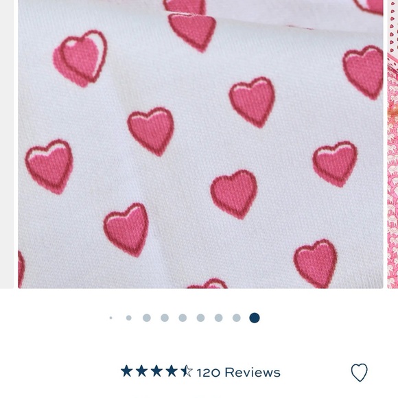 Roller Rabbit Pink Hearts Pajama Set - Picture 2 of 6